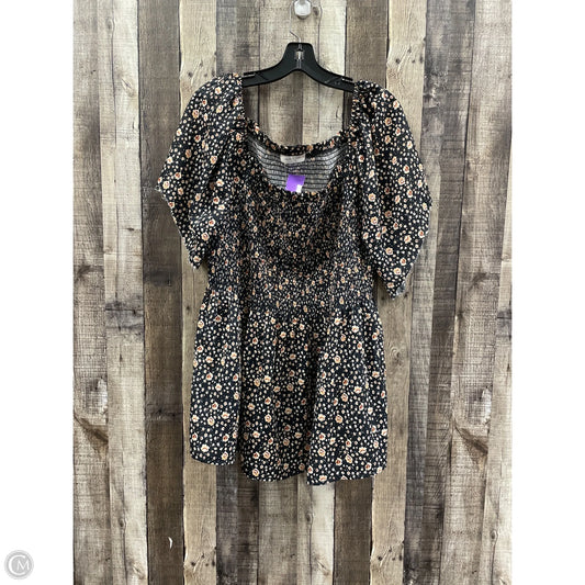 Top Short Sleeve By Chicsoul In Floral Print, Size: 2x