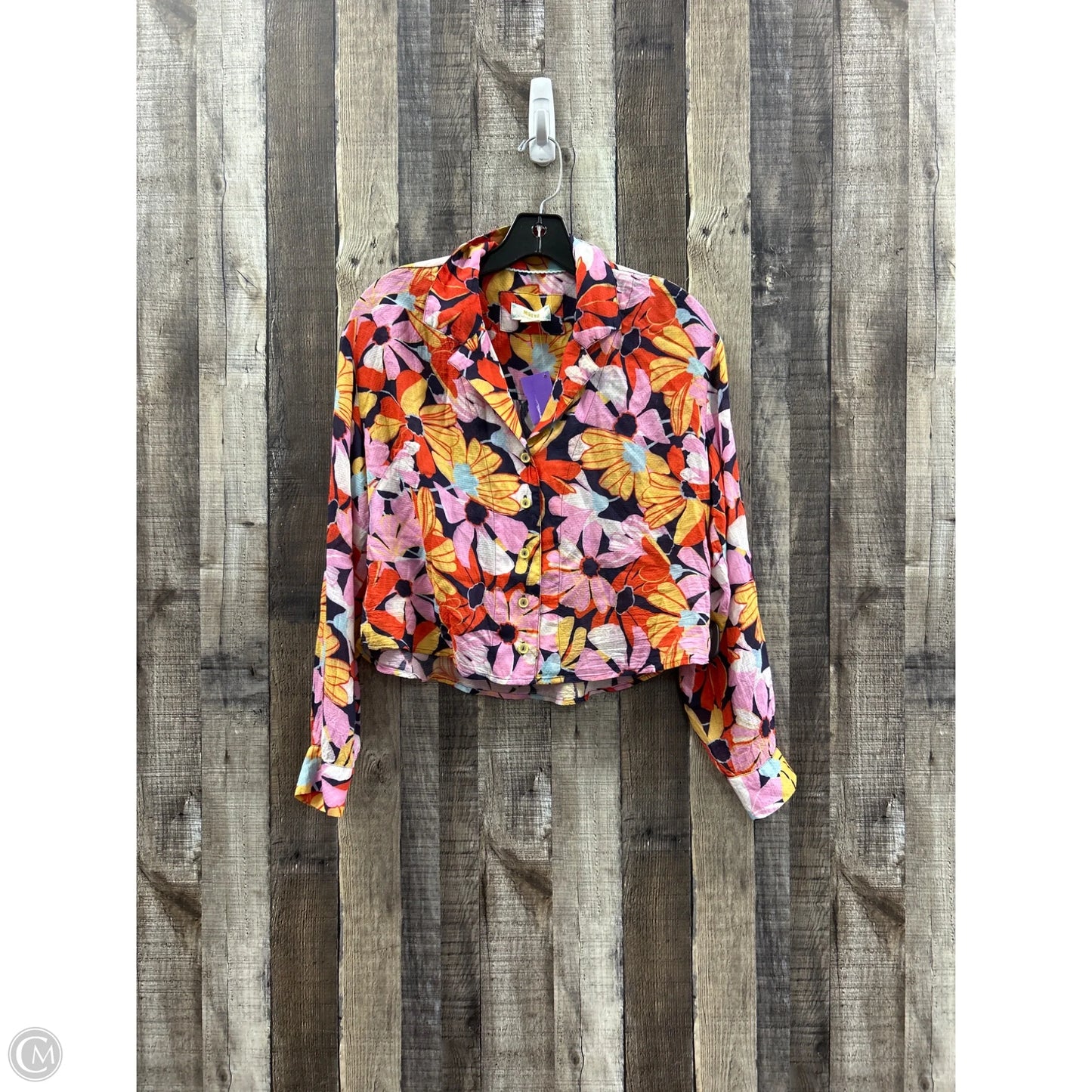 Top Long Sleeve By Maeve In Floral Print, Size: Xs