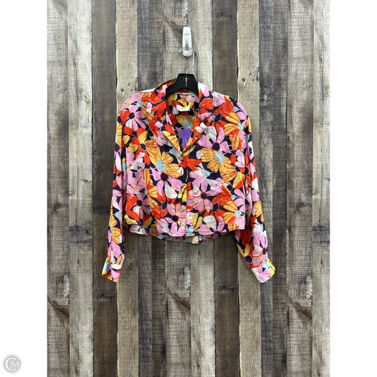Top Long Sleeve By Maeve In Floral Print, Size: Xs