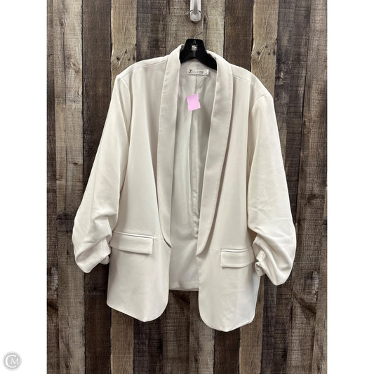 Blazer By New York And Co In White, Size: Xxl