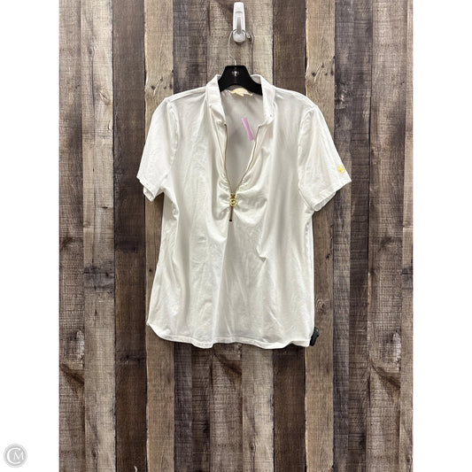 Top Short Sleeve By Michael By Michael Kors In White, Size: Xl