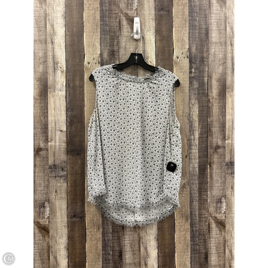 Top Sleeveless By Who What Wear In Floral Print, Size: Xl