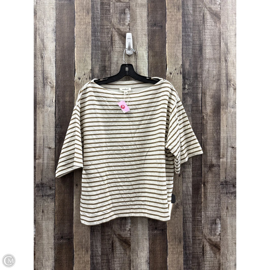 Top Short Sleeve By Cme In Striped Pattern, Size: Xl