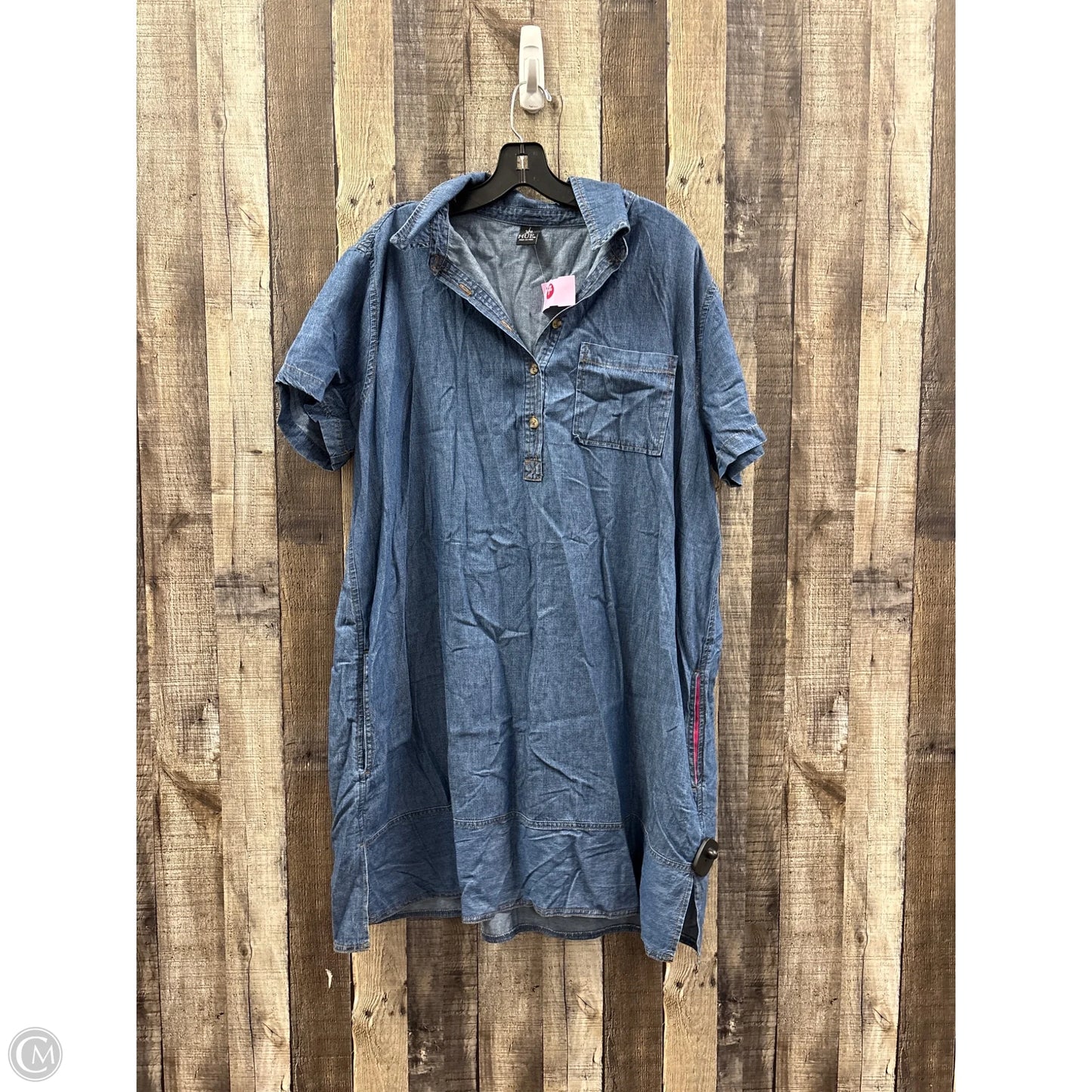 Dress Casual Midi By Hue In Blue, Size: Xl