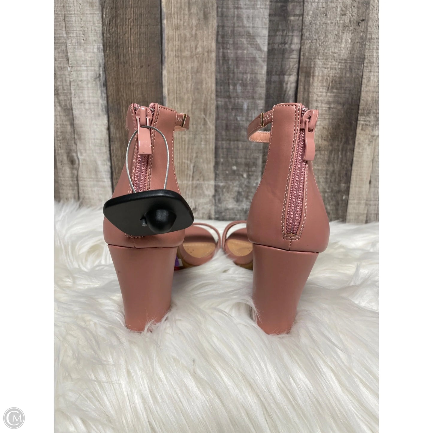 Sandals Heels Block By Windsor In Pink, Size: 6