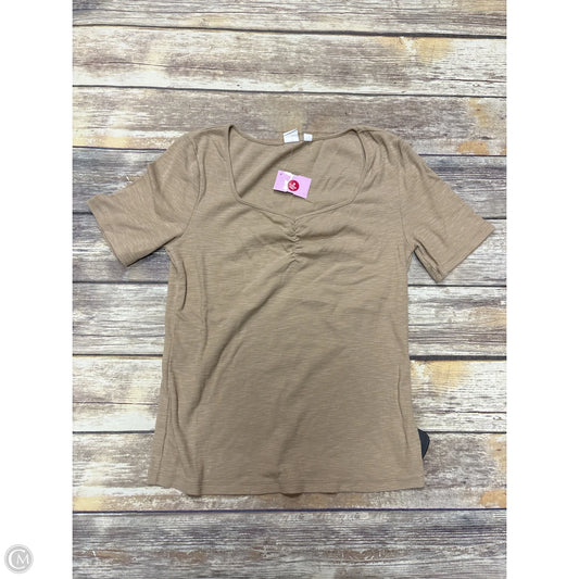 Top Short Sleeve By Gap In Brown, Size: M
