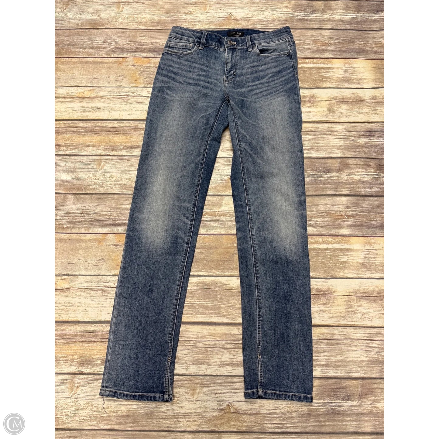 Jeans Straight By White House Black Market In Blue, Size: 6