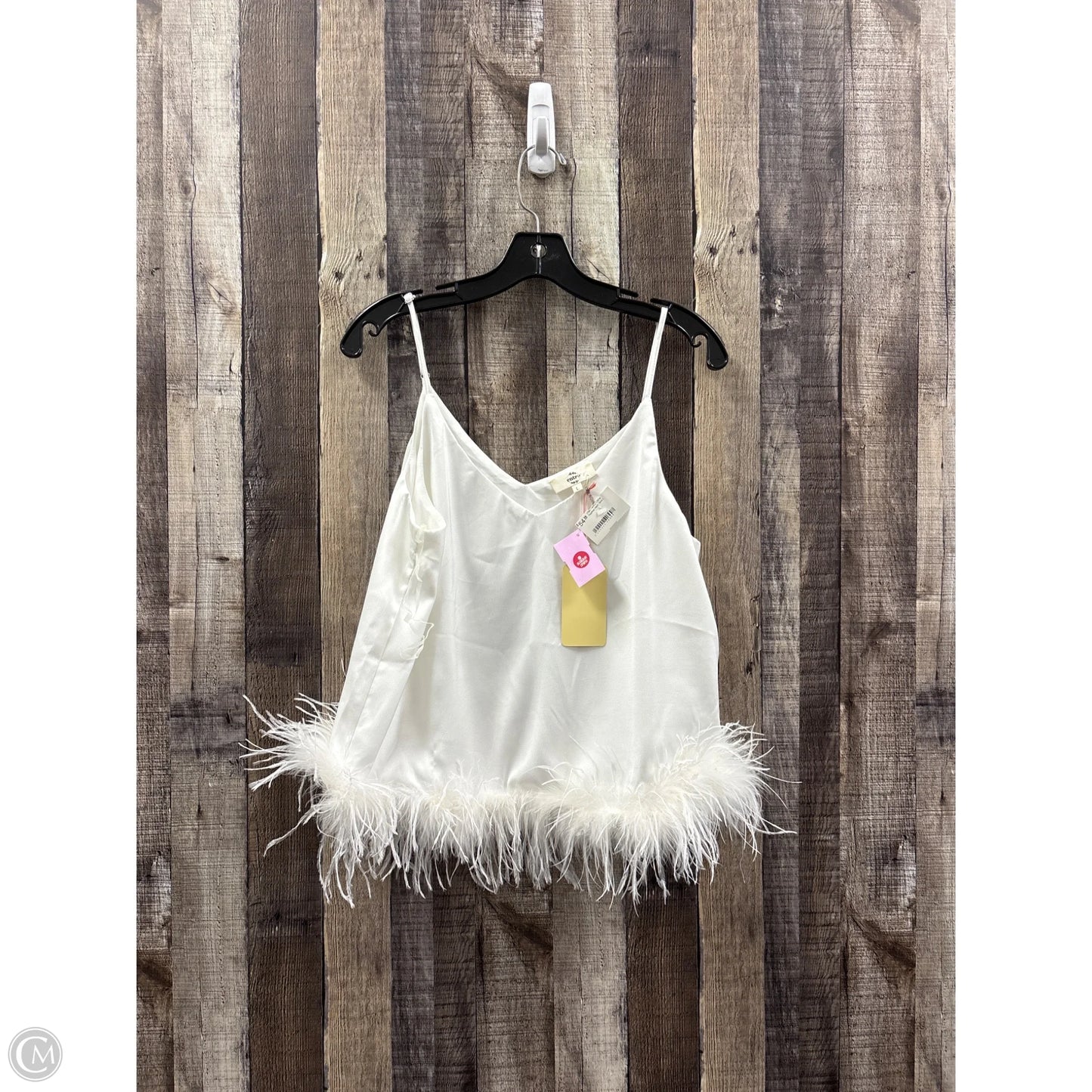Top Sleeveless By Entro In White, Size: L