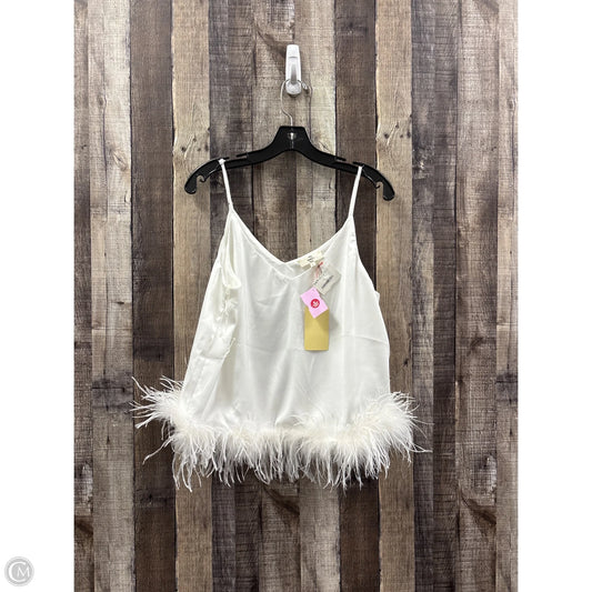 Top Sleeveless By Entro In White, Size: L