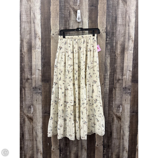 Skirt Maxi By Cme In Cream, Size: M