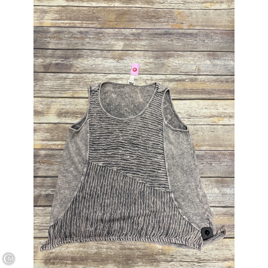 Top Sleeveless By Chicos In Grey, Size: Xl