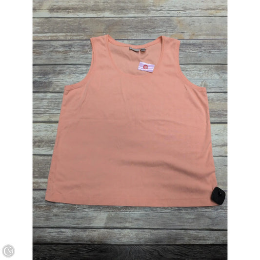 Top Sleeveless Basic By Chicos In Orange, Size: Xl