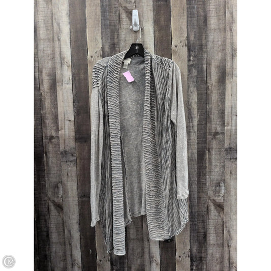 Cardigan By Zenergy By Chicos In Grey, Size: Xl