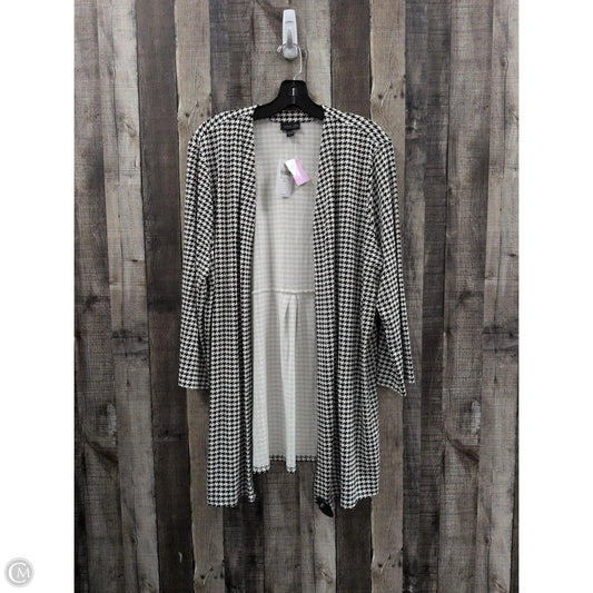 Cardigan By J Mclaughlin In Checkered Pattern, Size: Xl