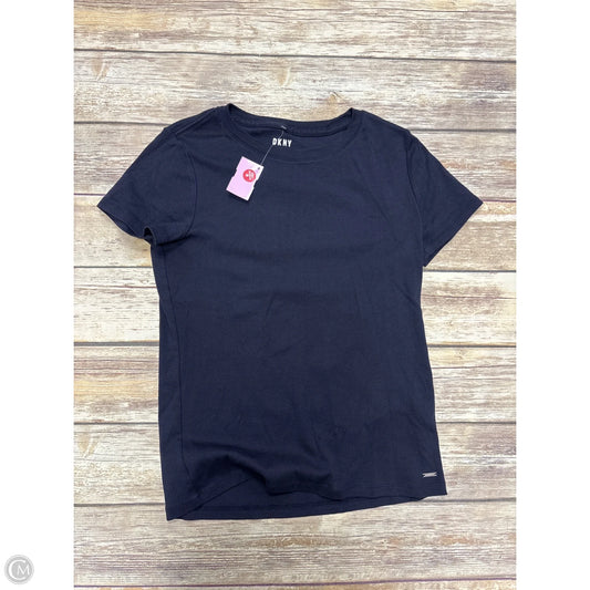Top Short Sleeve Basic By Dkny In Blue, Size: M