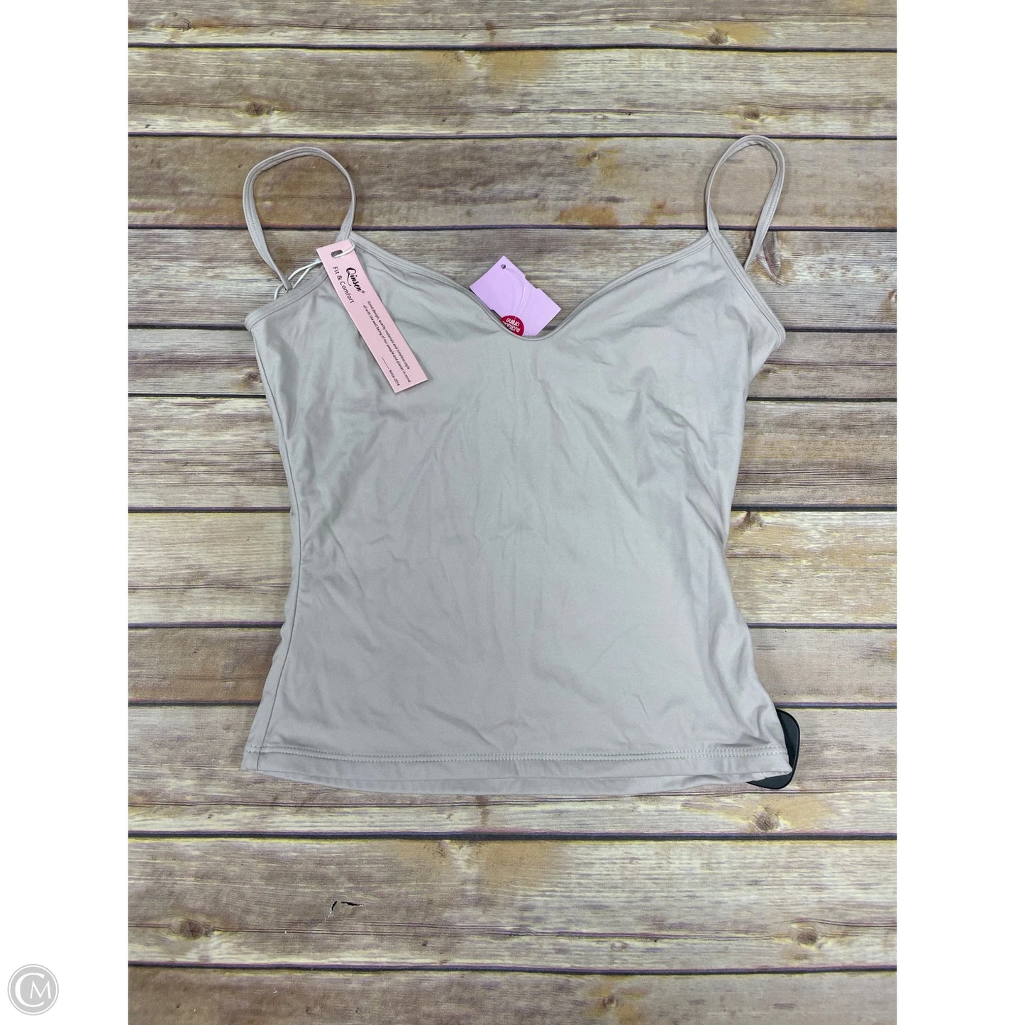 Top Sleeveless Basic By Cmf In Beige, Size: S