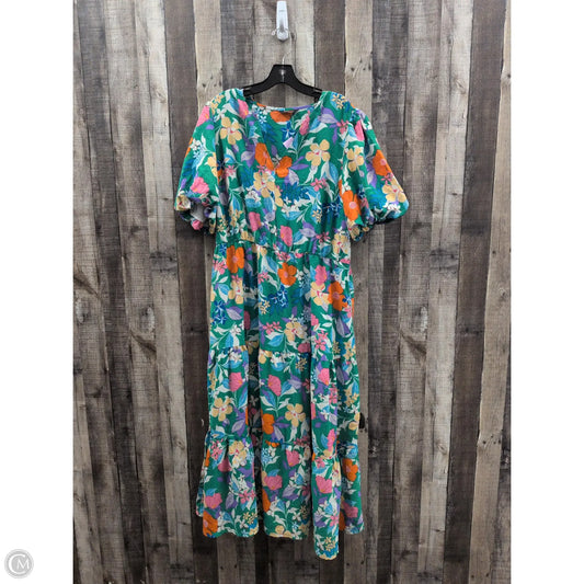 Dress Casual Maxi By Cmf In Multi-colored, Size: Xxl