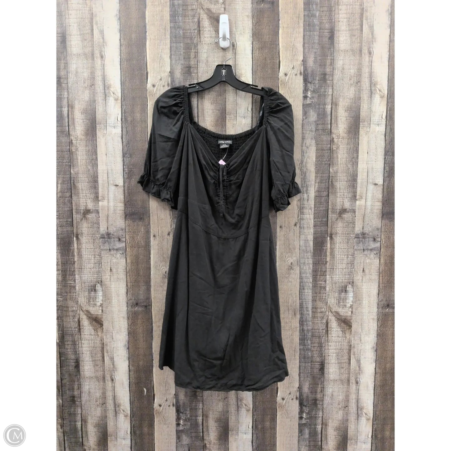 Dress Casual Midi By City Chic In Black, Size: 14
