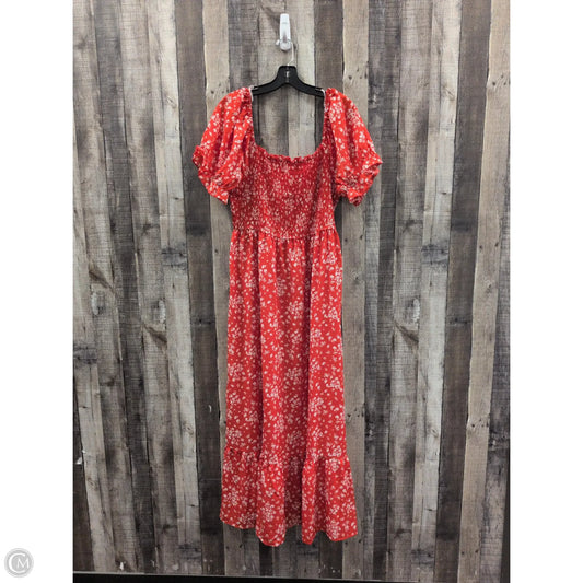 Dress Casual Maxi By Inspired Hearts In Red, Size: 2x