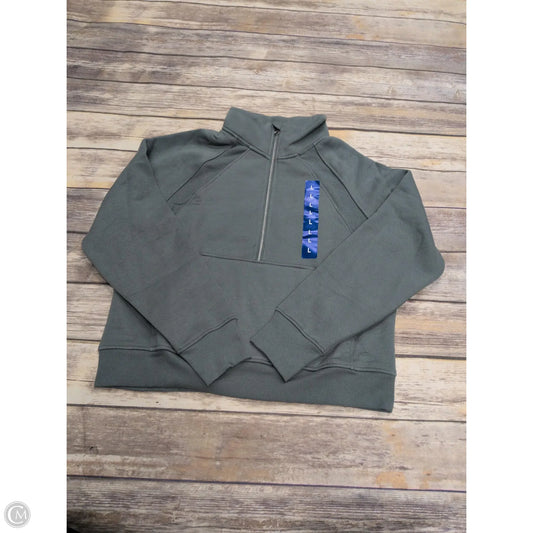 Athletic Top Long Sleeve Collar By Danskin In Green, Size: L
