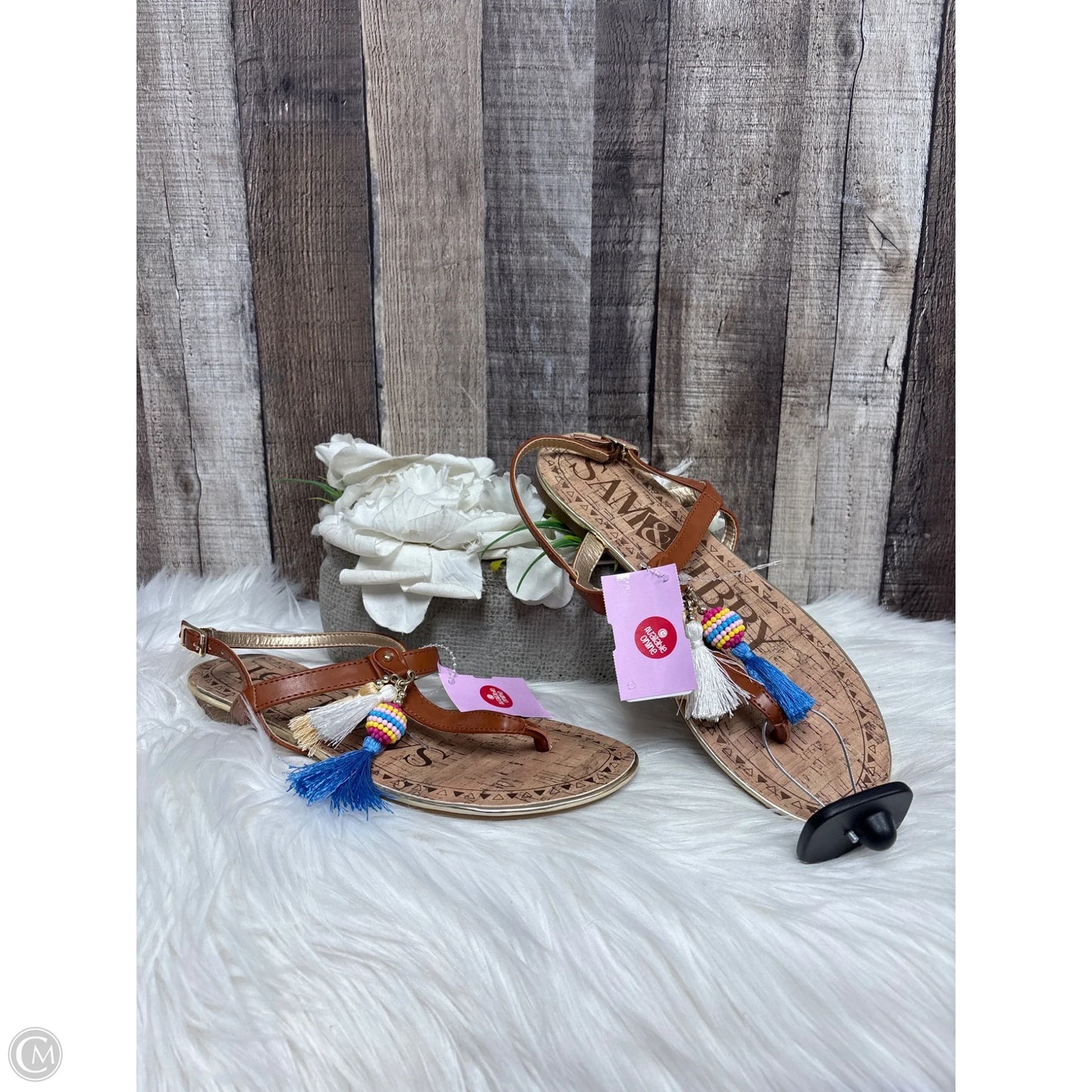 Sandals Flats By Sam And Libby In Brown, Size: 8.5