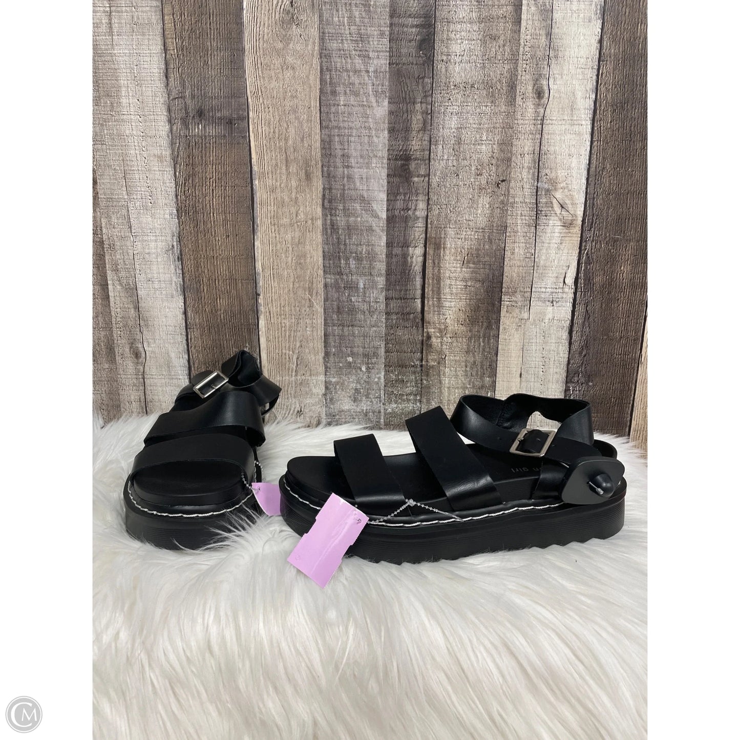 Sandals Heels Platform By Madden Girl In Black, Size: 10