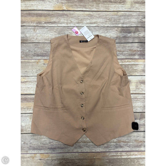 Vest Other By Prettygarden In Brown, Size: Xxl