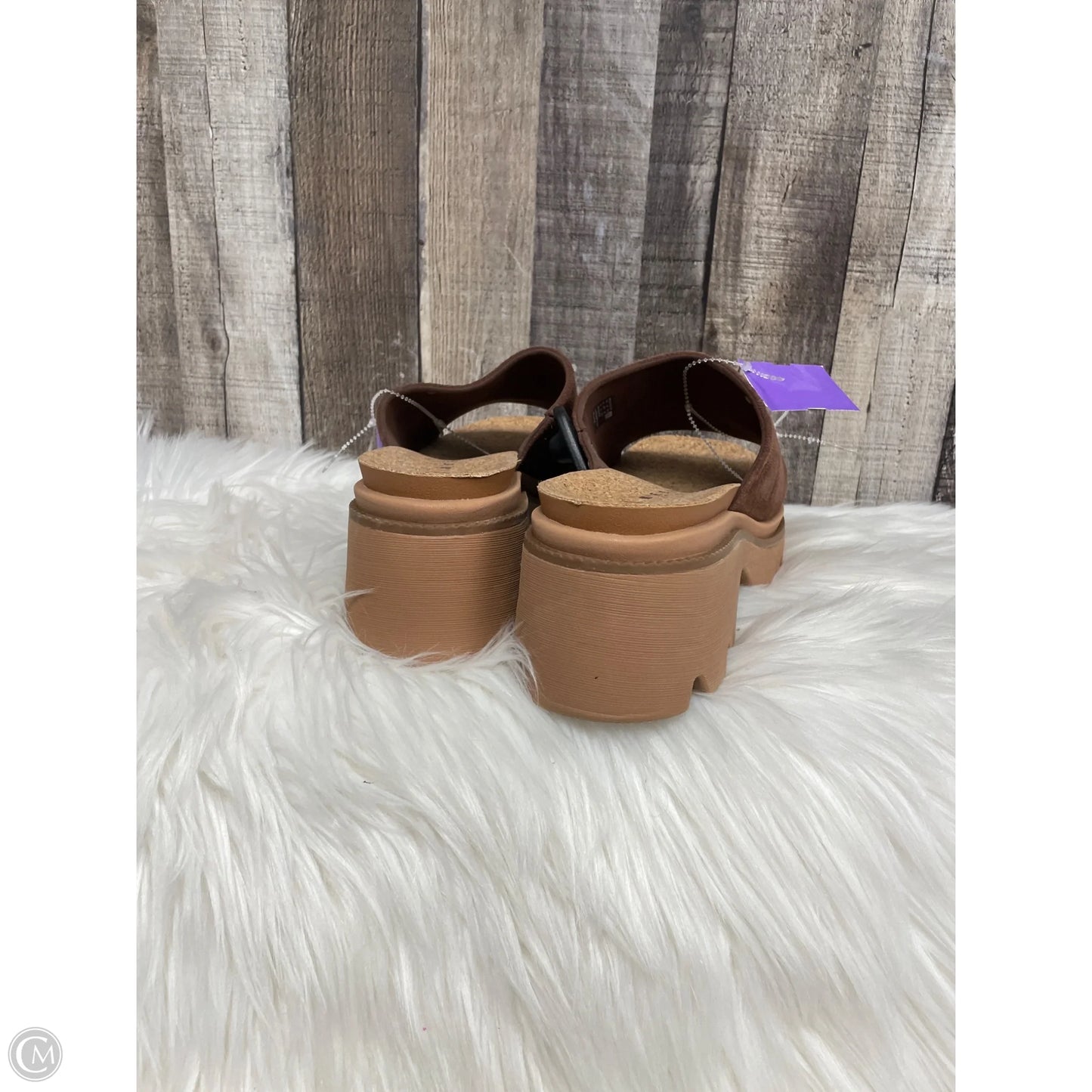 Sandals Heels Platform By Reef In Brown, Size: 10