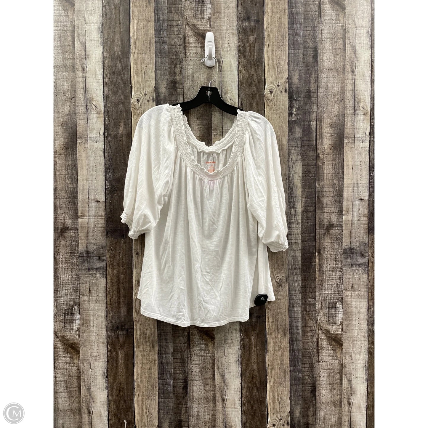 Top 3/4 Sleeve By Knox Rose In White, Size: Xl