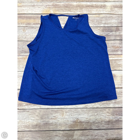 Athletic Tank Top By Ideology In Blue, Size: 1x