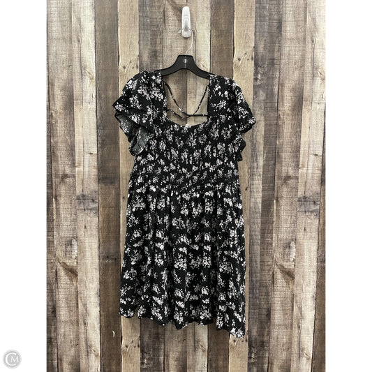 Dress Casual Midi By Maurices In Black, Size: Xxl