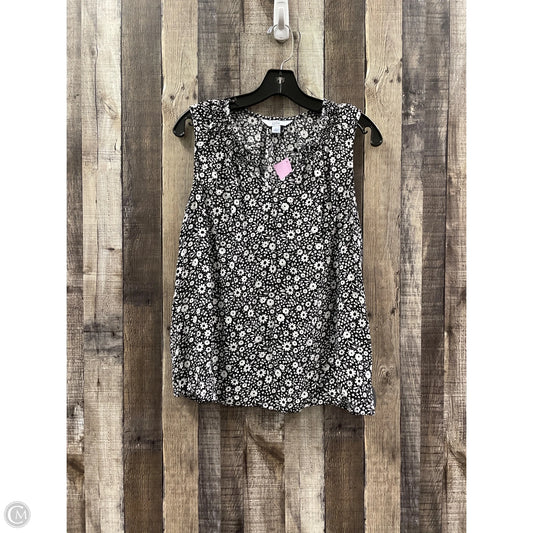 Top Sleeveless By Croft And Barrow In Floral Print, Size: S