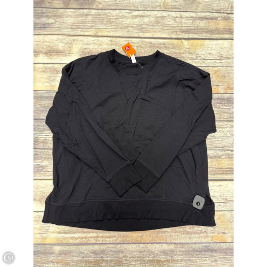 Sweatshirt Crewneck By Zella In Black, Size: L