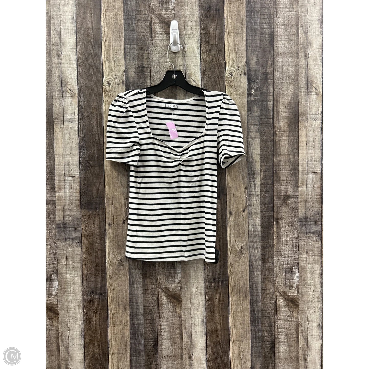 Top Sleeveless By Loft In Striped Pattern, Size: S