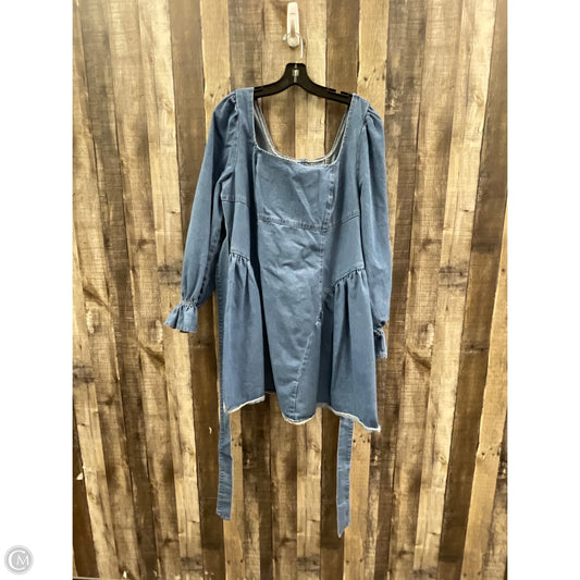 Dress Casual Midi By Cme In Blue, Size: 2x