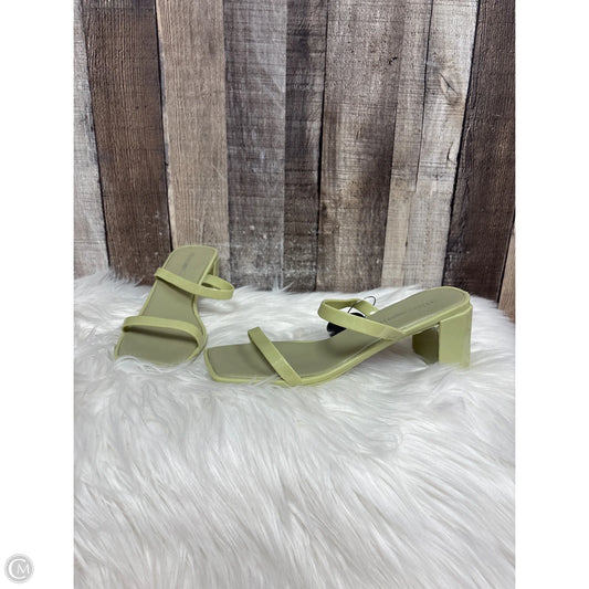 Sandals Heels Block By Jeffrey Campbell In Green, Size: 7