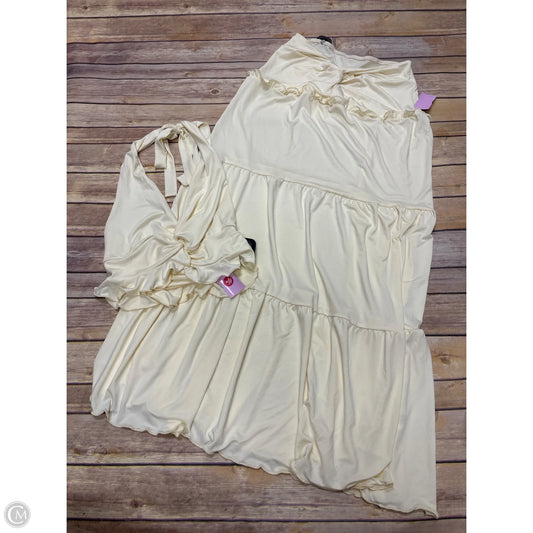 Skirt Set 2pc By Cmf In Cream, Size: S