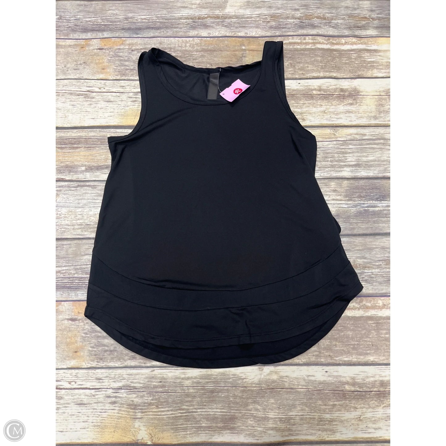 Athletic Tank Top By Nicole By Nicole Miller In Black, Size: M