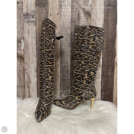 Boots Mid-calf Heels By Betsey Johnson In Brown, Size: 9