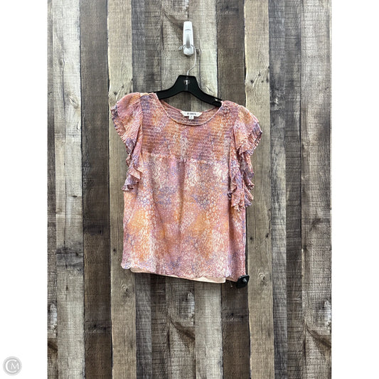 Top Short Sleeve By Bb Dakota In Multi-colored, Size: S