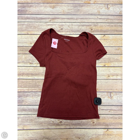 Top Short Sleeve Basic By Old Navy In Red, Size: M
