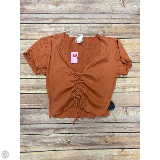 Top Short Sleeve By Altard State In Orange, Size: Xs