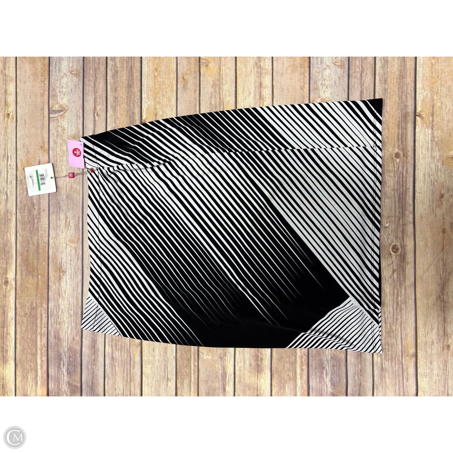 Skirt Midi By Rafaella In Black & White, Size: L