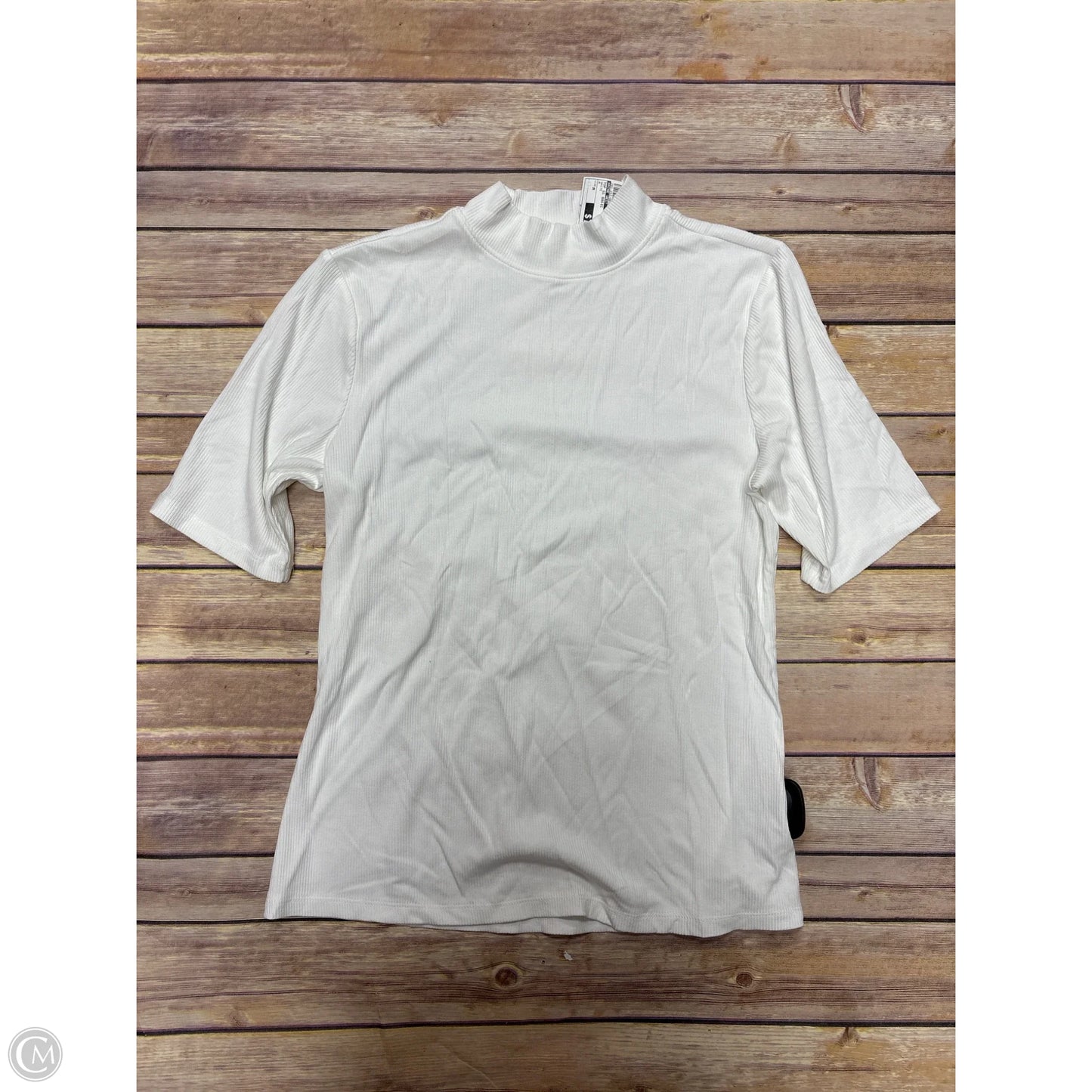 Top Short Sleeve Basic By Nine West In White, Size: M
