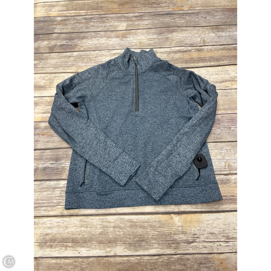 Athletic Top Long Sleeve Collar By Lululemon In Blue, Size: 10