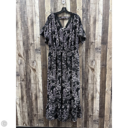 Dress Casual Maxi By New York And Co In Black, Size: 1x