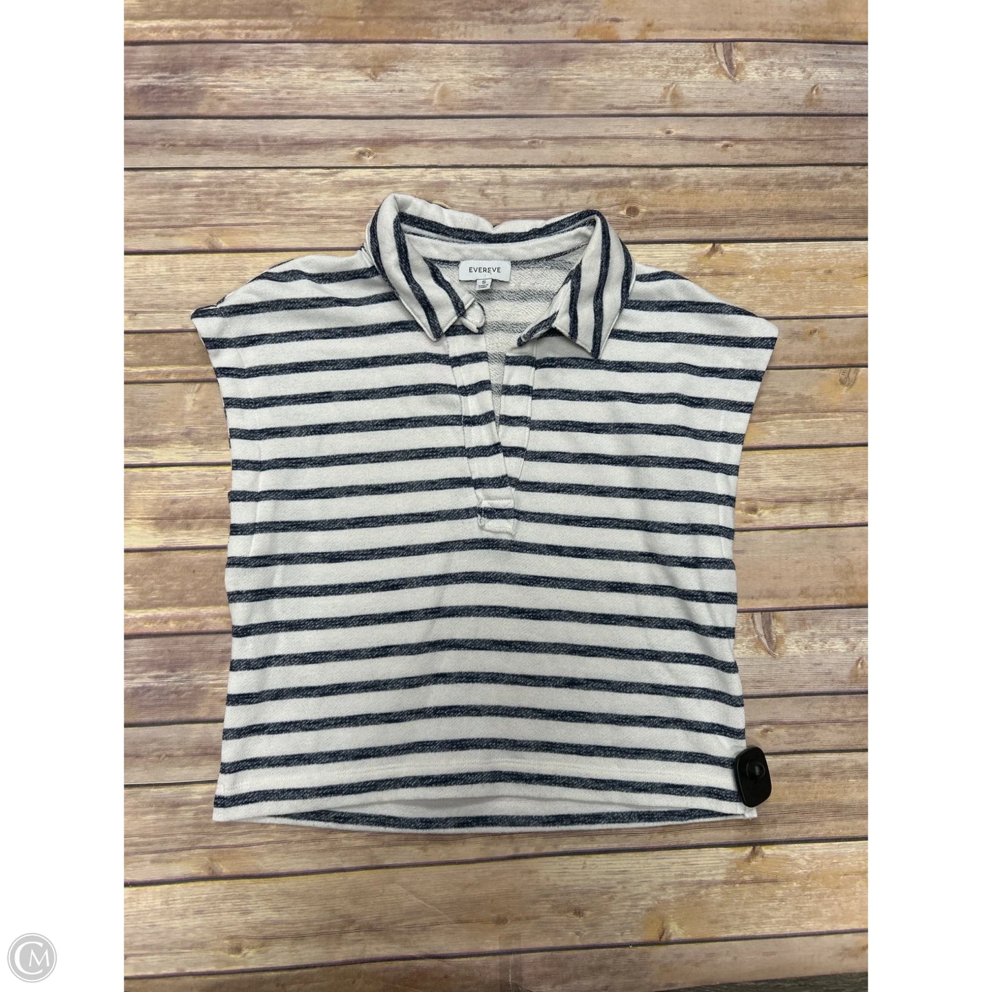 Top Sleeveless By Evereve In Striped Pattern, Size: S