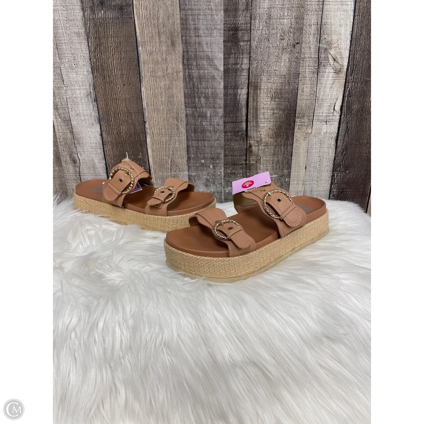 Sandals Heels Platform By Dolce Vita In Tan, Size: 9