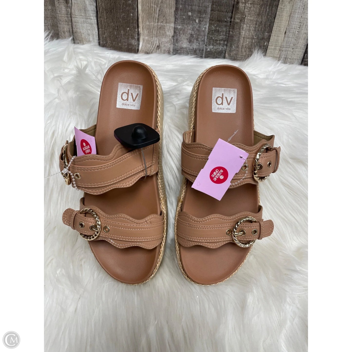 Sandals Heels Platform By Dolce Vita In Tan, Size: 9