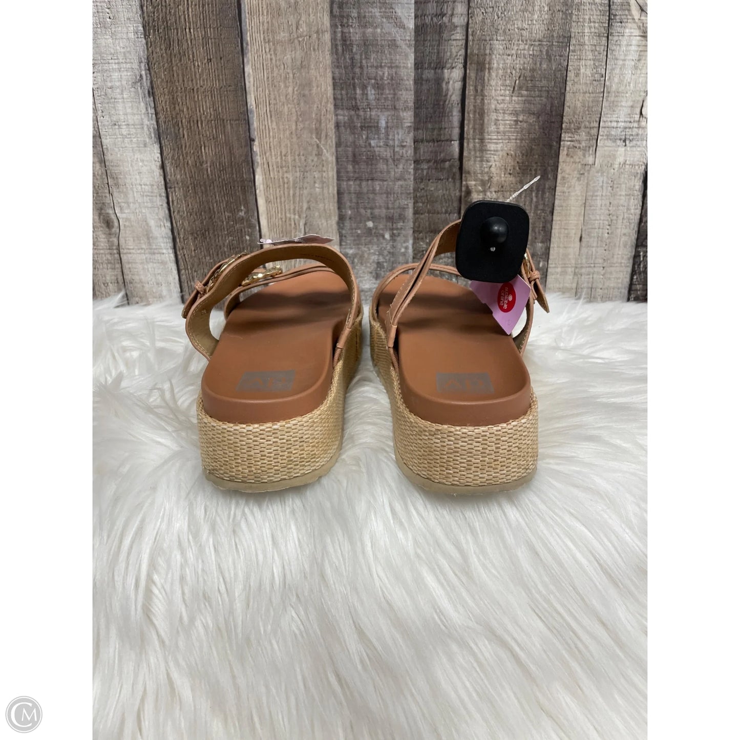 Sandals Heels Platform By Dolce Vita In Tan, Size: 9